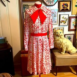 Vintage 60s Ink Spot Dress